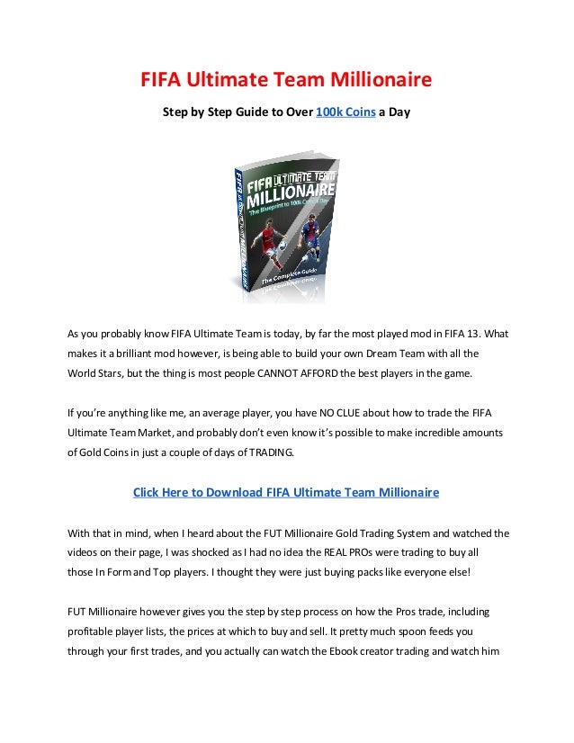 Fifa Ultimate Team Millionaire Review Pdf